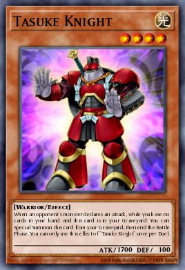 Tasuke Knight Yu-Gi-Oh card