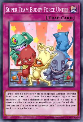 Super Team Buddy Force Unite! Yu-Gi-Oh card