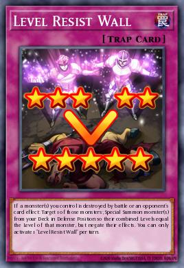 Level Resist Wall Yu-Gi-Oh card