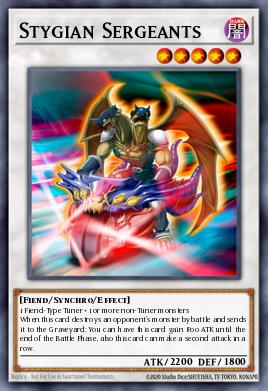 Stygian Sergeants Yu-Gi-Oh card