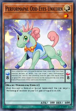 Performapal Odd-Eyes Unicorn Yu-Gi-Oh card