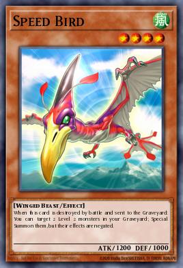 Speed Bird Yu-Gi-Oh card
