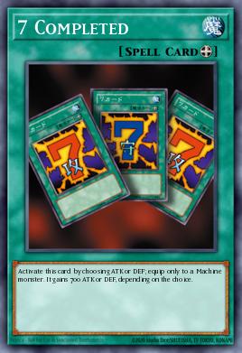 7 Completed Yu-Gi-Oh card