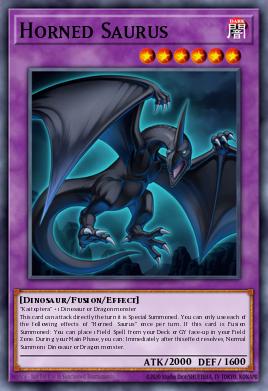 Horned Saurus Yu-Gi-Oh card