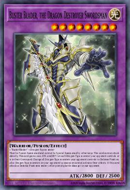 Buster Blader, the Dragon Destroyer Swordsman Yu-Gi-Oh card