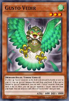Gusto Vedir Yu-Gi-Oh card
