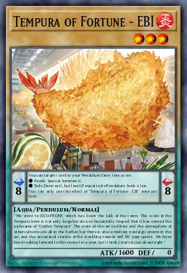 Tempura of Fortune - EBI Yu-Gi-Oh card