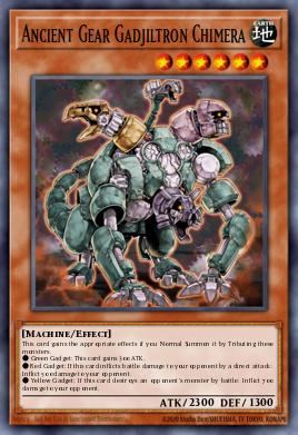Ancient Gear Gadjiltron Chimera Yu-Gi-Oh card