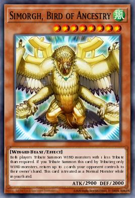 Simorgh, Bird of Ancestry Yu-Gi-Oh card