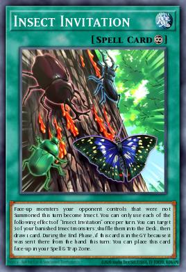 Insect Invitation Yu-Gi-Oh card