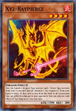 Xyz-Raypierce Yu-Gi-Oh card