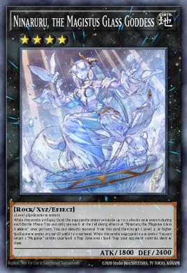 Ninaruru, the Magistus Glass Goddess Yu-Gi-Oh card