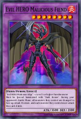 Evil HERO Malicious Fiend Yu-Gi-Oh card