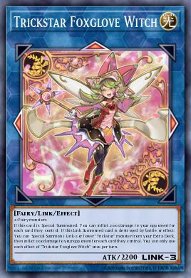 Trickstar Foxglove Witch Yu-Gi-Oh card