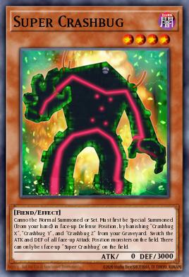 Super Crashbug Yu-Gi-Oh card