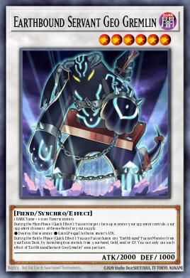 Earthbound Servant Geo Gremlin Yu-Gi-Oh card