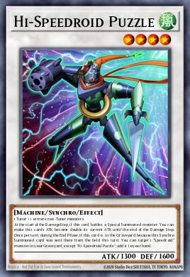 Hi-Speedroid Puzzle Yu-Gi-Oh card