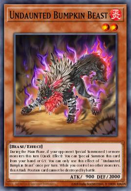 Undaunted Bumpkin Beast Yu-Gi-Oh card