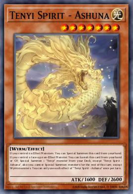 Tenyi Spirit - Ashuna Yu-Gi-Oh card