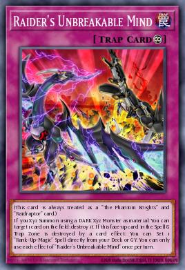 Raider's Unbreakable Mind Yu-Gi-Oh card