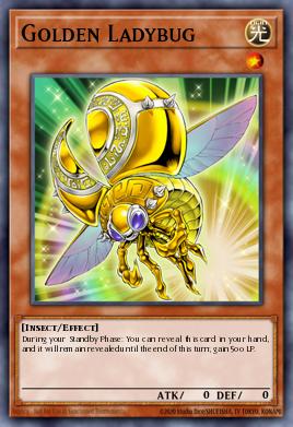 Golden Ladybug Yu-Gi-Oh card