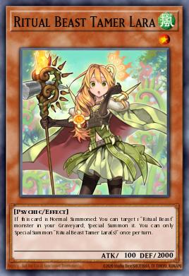Ritual Beast Tamer Lara Yu-Gi-Oh card