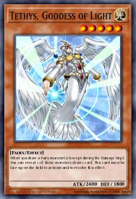 Tethys, Goddess of Light Yu-Gi-Oh card