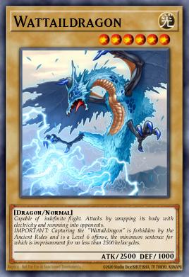 Wattaildragon Yu-Gi-Oh card