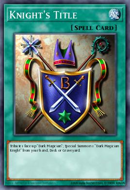 Knight's Title Yu-Gi-Oh card