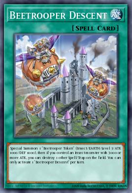 Beetrooper Descent Yu-Gi-Oh card