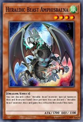 Heraldic Beast Amphisbaena Yu-Gi-Oh card