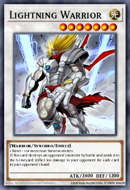 Lightning Warrior Yu-Gi-Oh card