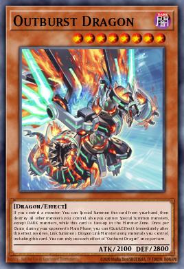 Outburst Dragon Yu-Gi-Oh card