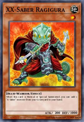 XX-Saber Ragigura Yu-Gi-Oh card