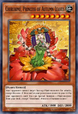 Chirubimé, Princess of Autumn Leaves Yu-Gi-Oh card