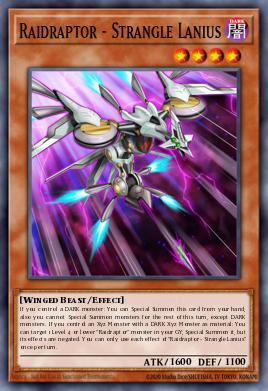 Raidraptor - Strangle Lanius Yu-Gi-Oh card