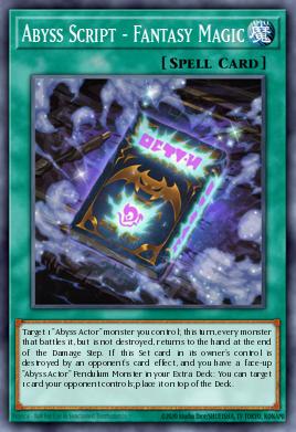 Abyss Script - Fantasy Magic Yu-Gi-Oh card