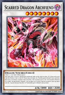 Scarred Dragon Archfiend Yu-Gi-Oh card