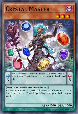 Crystal Master Yu-Gi-Oh card