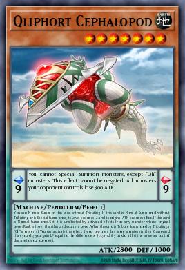 Qliphort Cephalopod Yu-Gi-Oh card