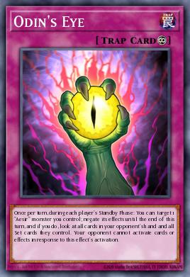 Odin's Eye Yu-Gi-Oh card