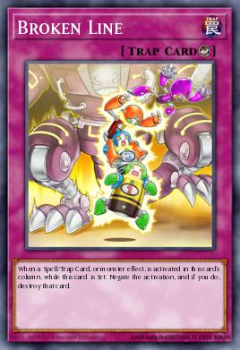 Broken Line Yu-Gi-Oh card