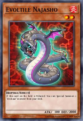 Evoltile Najasho Yu-Gi-Oh card
