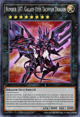 Number 107: Galaxy-Eyes Tachyon Dragon Yu-Gi-Oh card