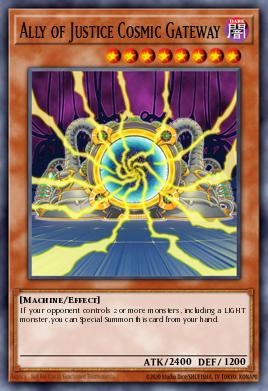 Ally of Justice Cosmic Gateway Yu-Gi-Oh card