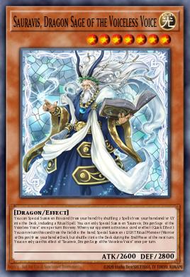 Sauravis, Dragon Sage of the Voiceless Voice Yu-Gi-Oh card