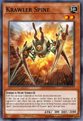 Krawler Spine Yu-Gi-Oh card