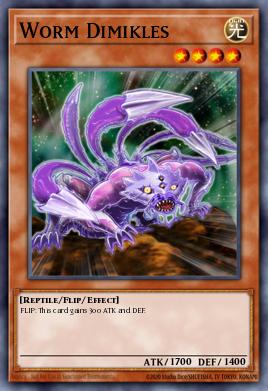 Worm Dimikles Yu-Gi-Oh card