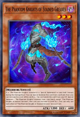 The Phantom Knights of Stained Greaves Yu-Gi-Oh card