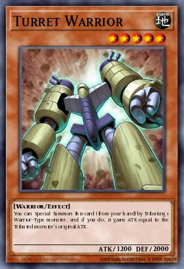 Turret Warrior Yu-Gi-Oh card